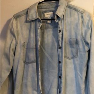 Denim over shirt- loose fitting